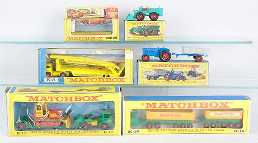 6 MATCHBOX KING SIZE VEHICLES