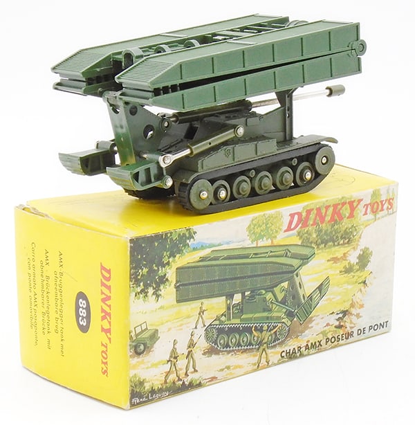 Dinky Toys Char AMX Graved 'Poseur Pont' Version 2, Militaire Chenille A Gorge R | UK