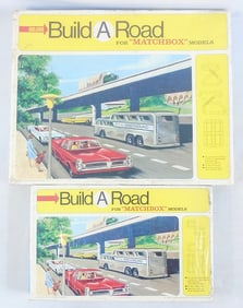 2 MATCHBOX BUILD A ROAD SETS