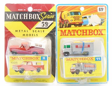 2 MATCHBOX BLISTER PACKS