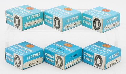 7 CORGI TYRE SETS