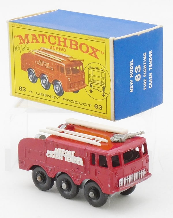 MATCHBOX 63B1 CRASH TENDER: ST code 1, E1 orig box, C8.
