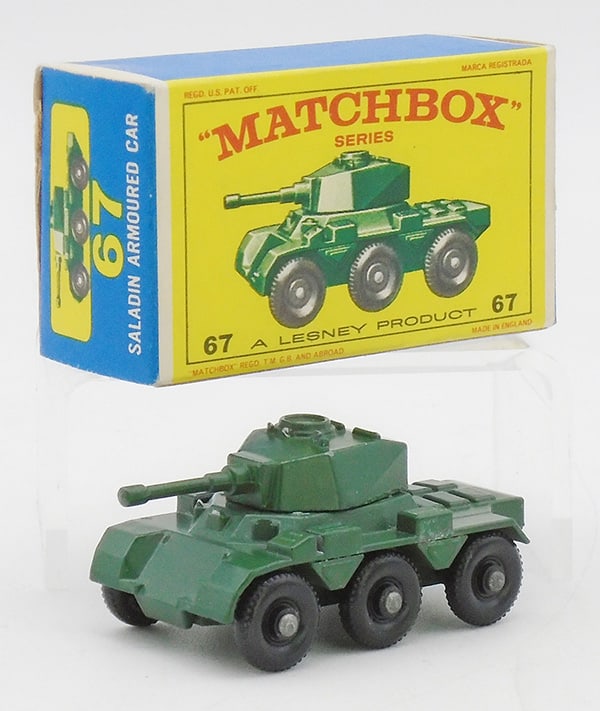 MATCHBOX 67A1 ARMORED CAR: ST code 3, E orig box, C9.