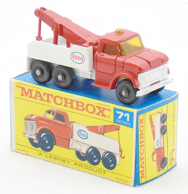 MATCHBOX 71C1 FORD WRECKER: ST code 2, F1 orig box minor wear, C7.