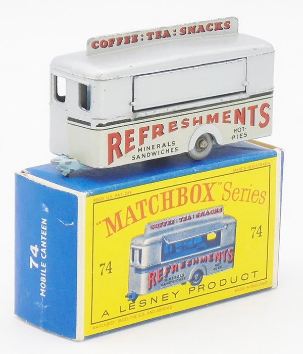 MATCHBOX 74A9 MOBILE CANTEEN: ST code 18, D1 orig box, C9.