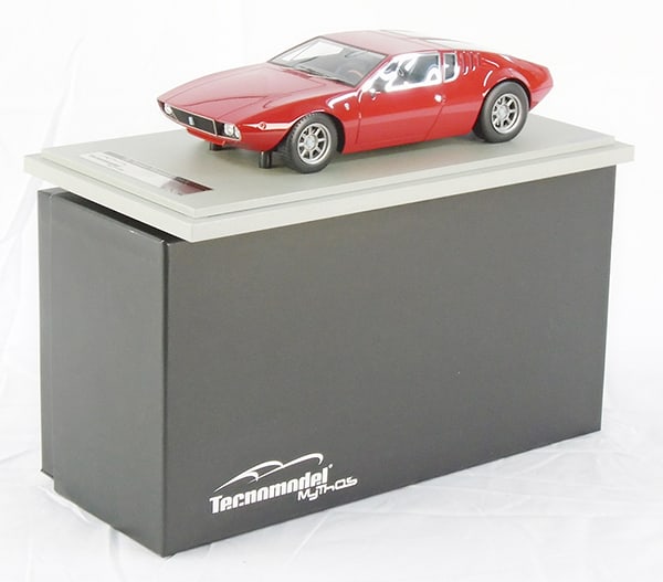 TECHNO MODEL TM18-24C 1971 DE TOMASO MANGUSTA: die cast, 1/18 scale, #41 of 100, orig box & insert, C9.