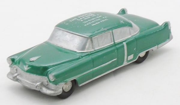 BANTHRICO 1955 CADILLAC AUTOBANK PROMO: green, bank imprint on roof, C7-8.