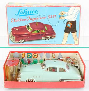 SCHUCO 5311 INGENICO AUTO: Auto, mint green, w/accessories & instructions, orig box & insert minor wear, C8.