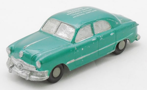 BANTHRICO 1950 FORD AUTOBANK PROMO: green, bank imprint on roof, C7-8.