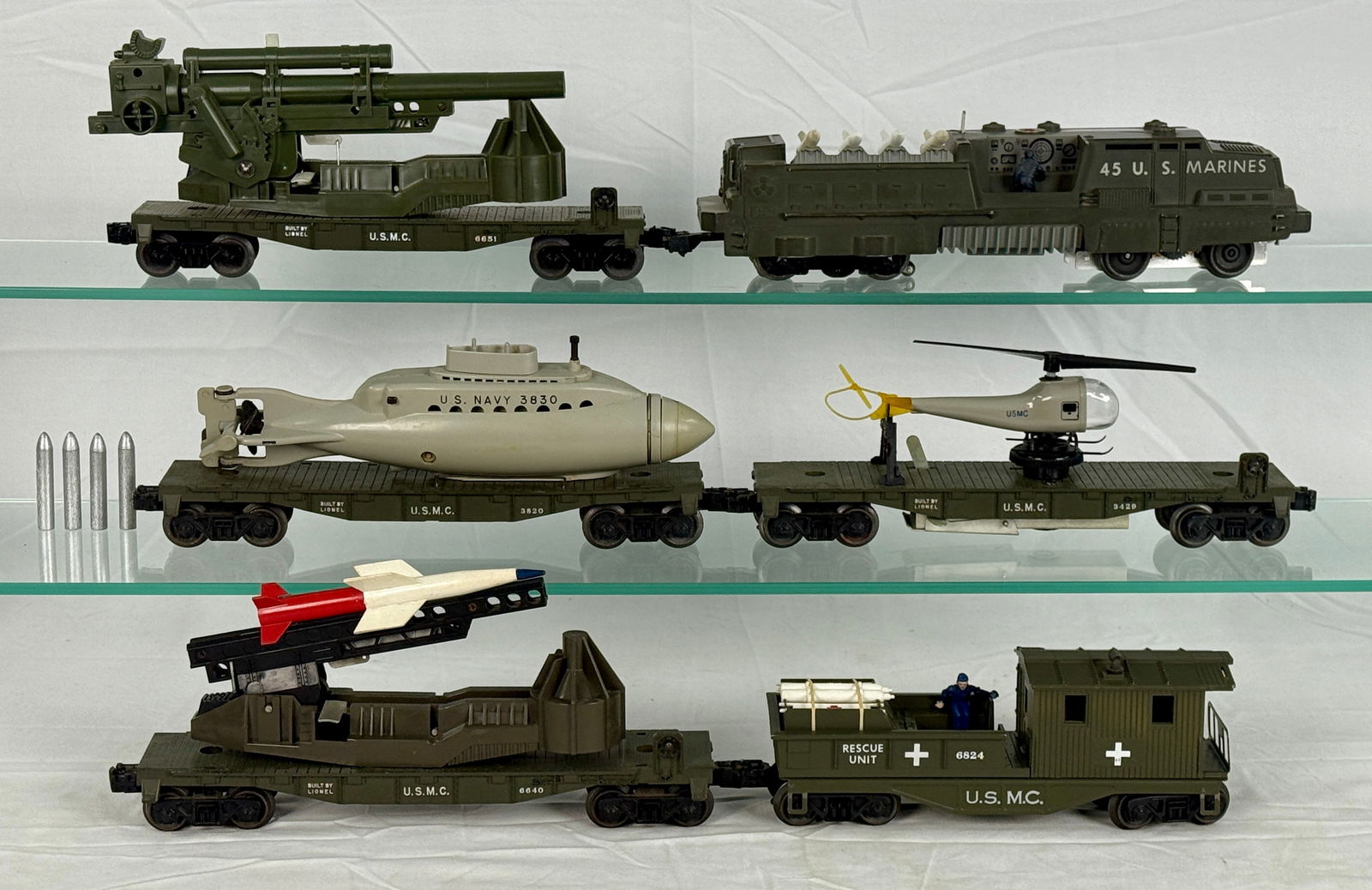 A Lionel 'Land, Sea & Air' U.S. Marines Model Train Set, No. 1805 (1 of 2)