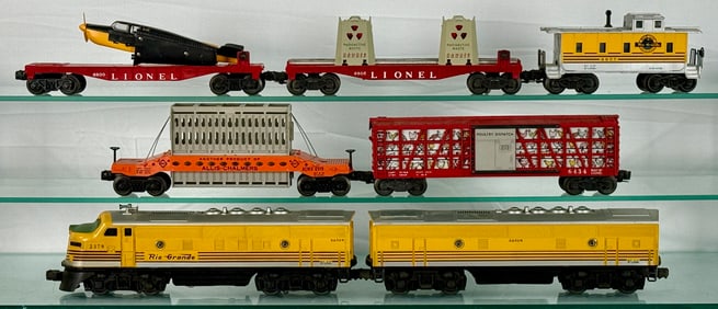 Lionel Postwar O-Gauge 'Rio Grande' F3 Diesel Locomotive Freight Set