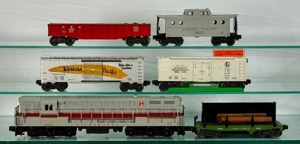 Lionel Postwar O Gauge Outfit No. 2223W Lackawanna FM Freight Train Set