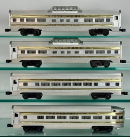 Four Lionel Postwar Presidential Passenger Cars