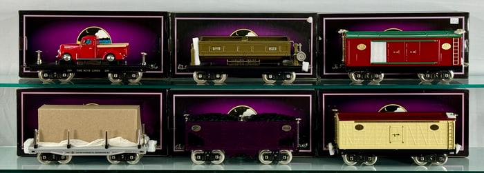 6 MTH Tinplate Traditions Standard Gauge Model Railroad Freight Cars