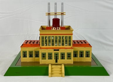 M.T.H. Electric Trains Power House Model, Cream & Green, with Original Box