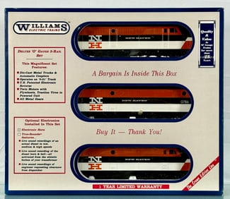 Williams Electric Trains New Haven ALCO's PA A-B-A Triple Headed Diesel Locomotives Set