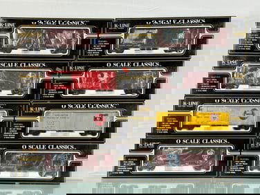8 K-Line Classics Wood-Sided Reefer Freight Cars