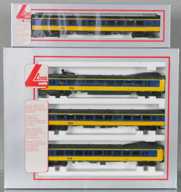LIMA DUTCH TRAIN SET: HO ga, 2-rail, L149807 & L201038, orig boxes & inserts, C9.