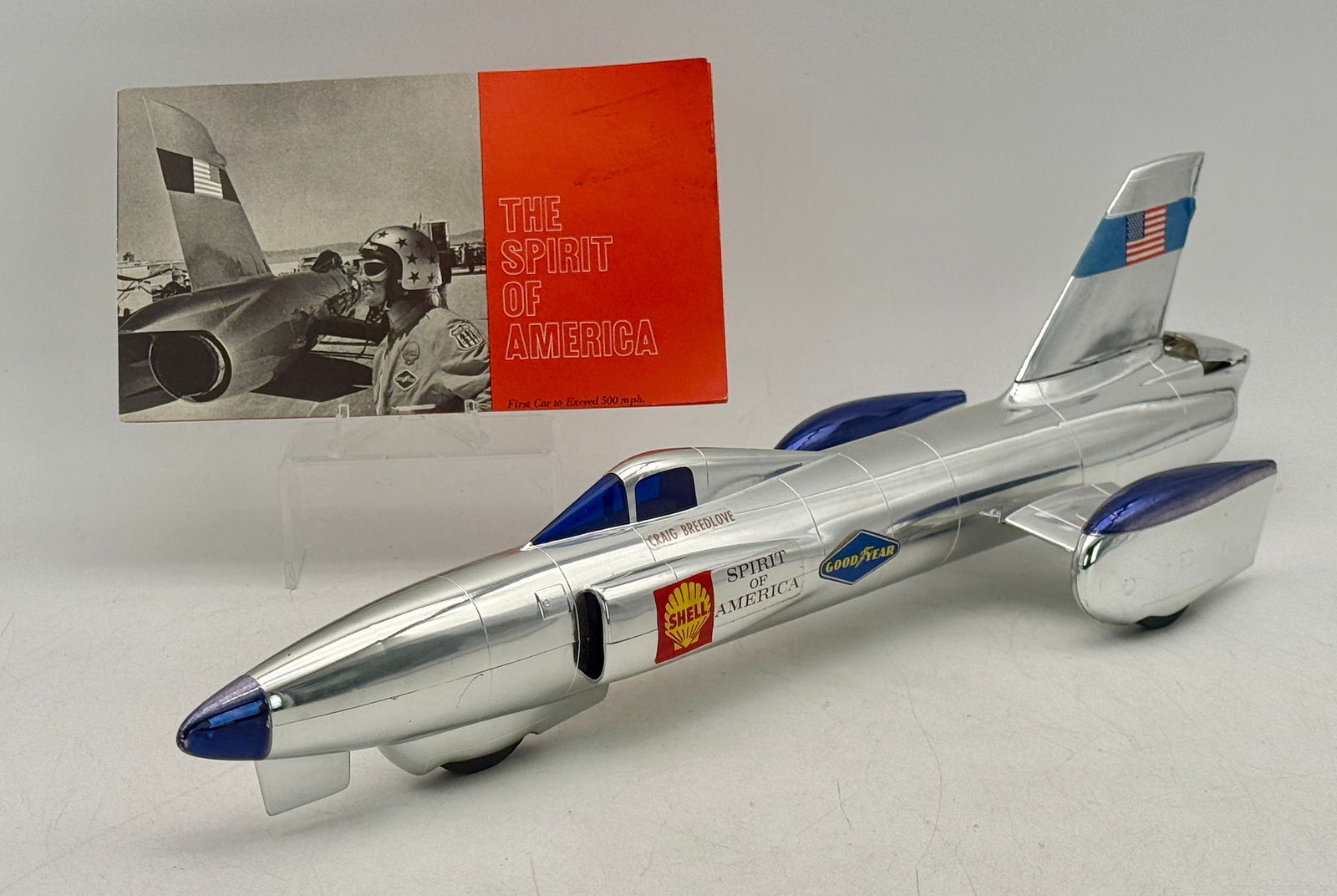 Wen Mac Spirit of America Craig Breedlove Model Jet Car & Booklet (1 of 2)