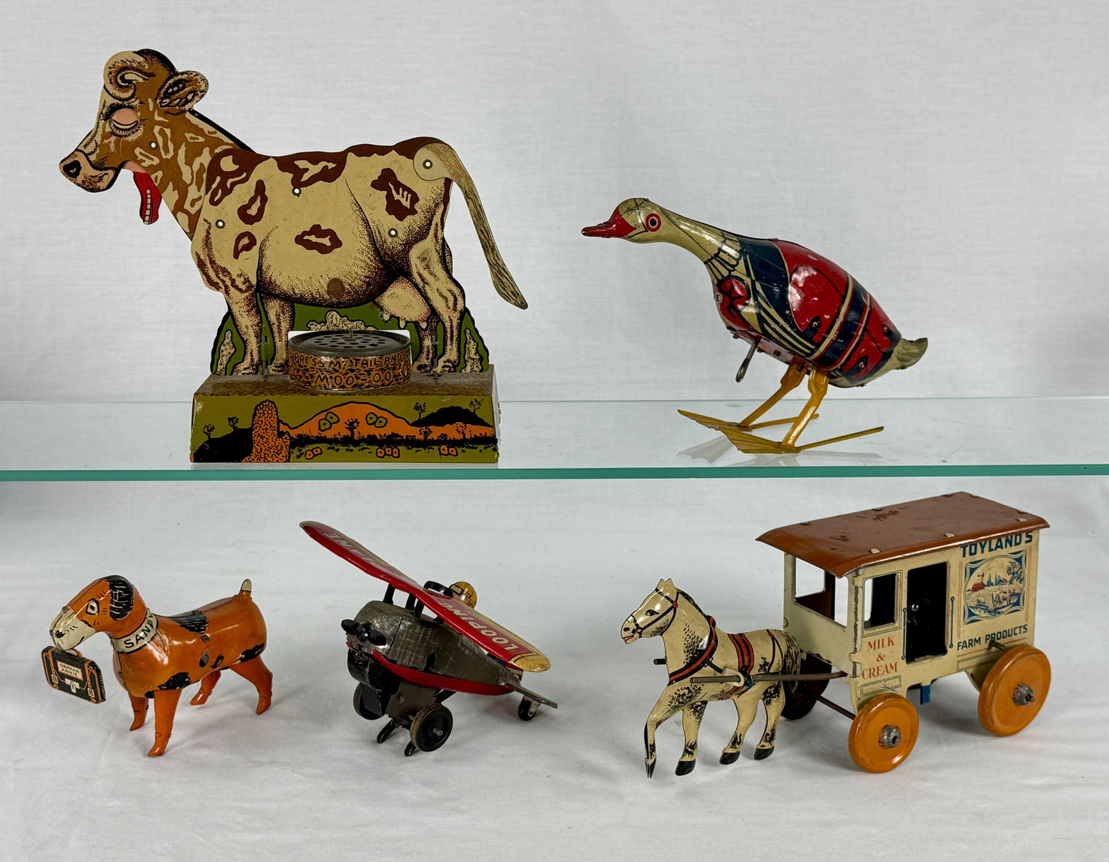 Five litho tin toys (1 of 2)