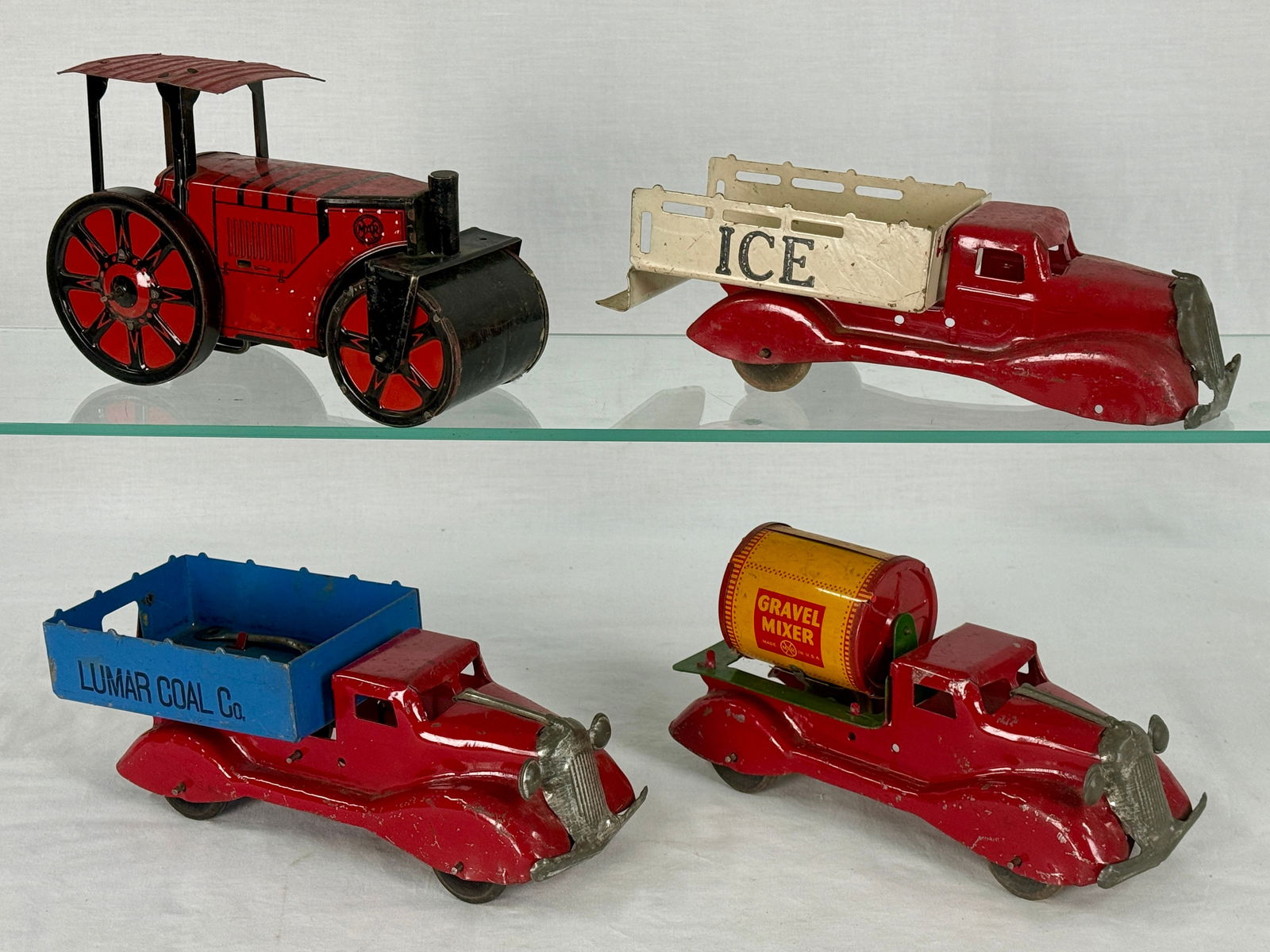 Four Marx Vintage Tin Litho Toy Vehicles (1 of 2)