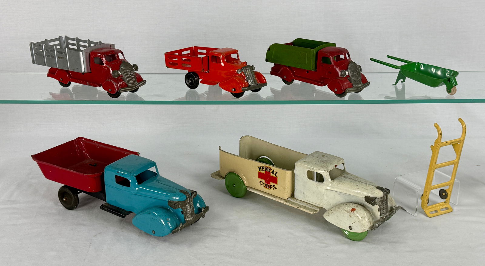 A Collection of Vintage Wyandotte Pressed Steel Toy Vehicles (1 of 2)