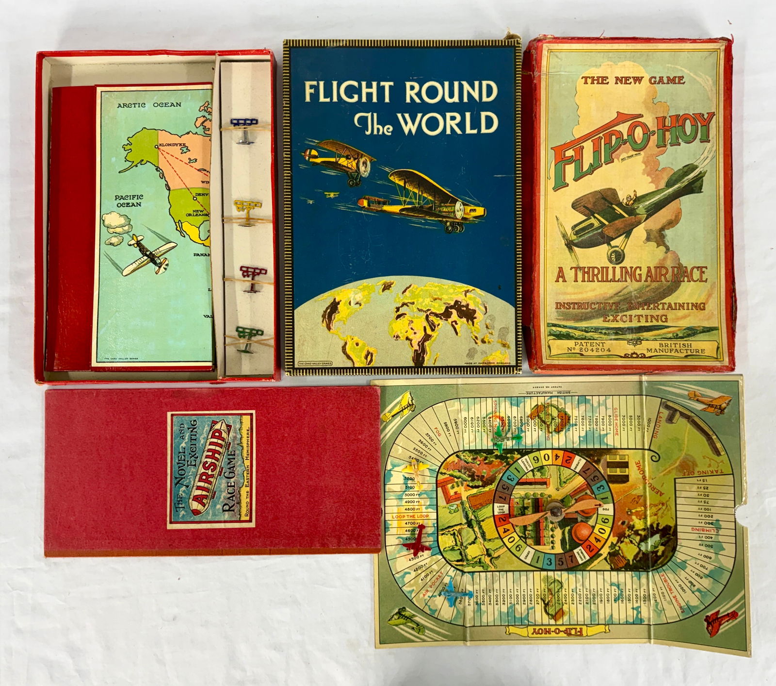 A Collection of Vintage Aviation-Themed Board Games (1 of 1)