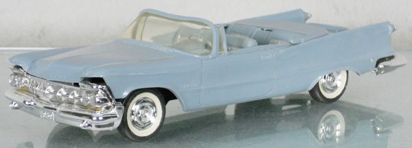 JO HAN 1959 CHRYSLER IMPERIAL: plastic, blue, warped, friction working, C8.