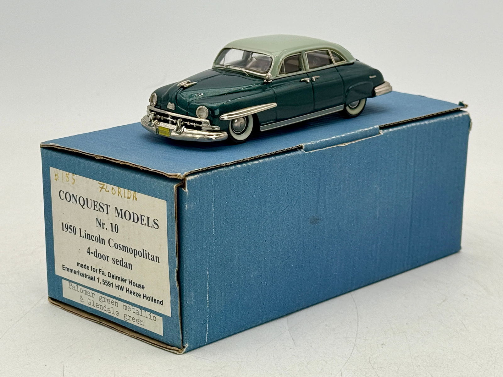 Conquest Models #10 1950 Lincoln Cosmopolitan 4-Door Sedan with Box (1 of 2)