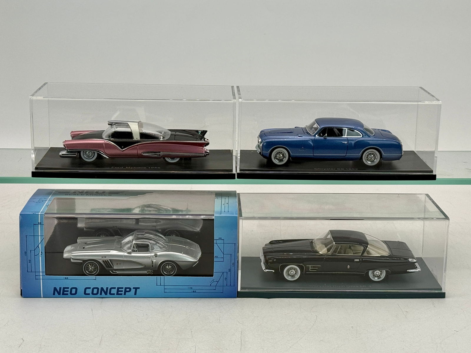 A Collection of 4 Neo Concept 1:43 Scale Model Cars (1 of 2)