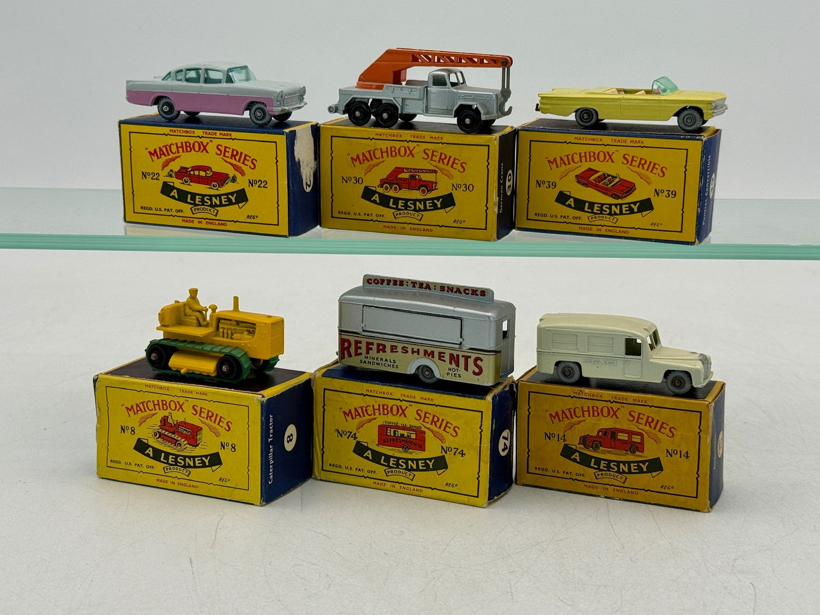 6 Vintage Lesney Matchbox Series Die-Cast Vehicles (1 of 2)