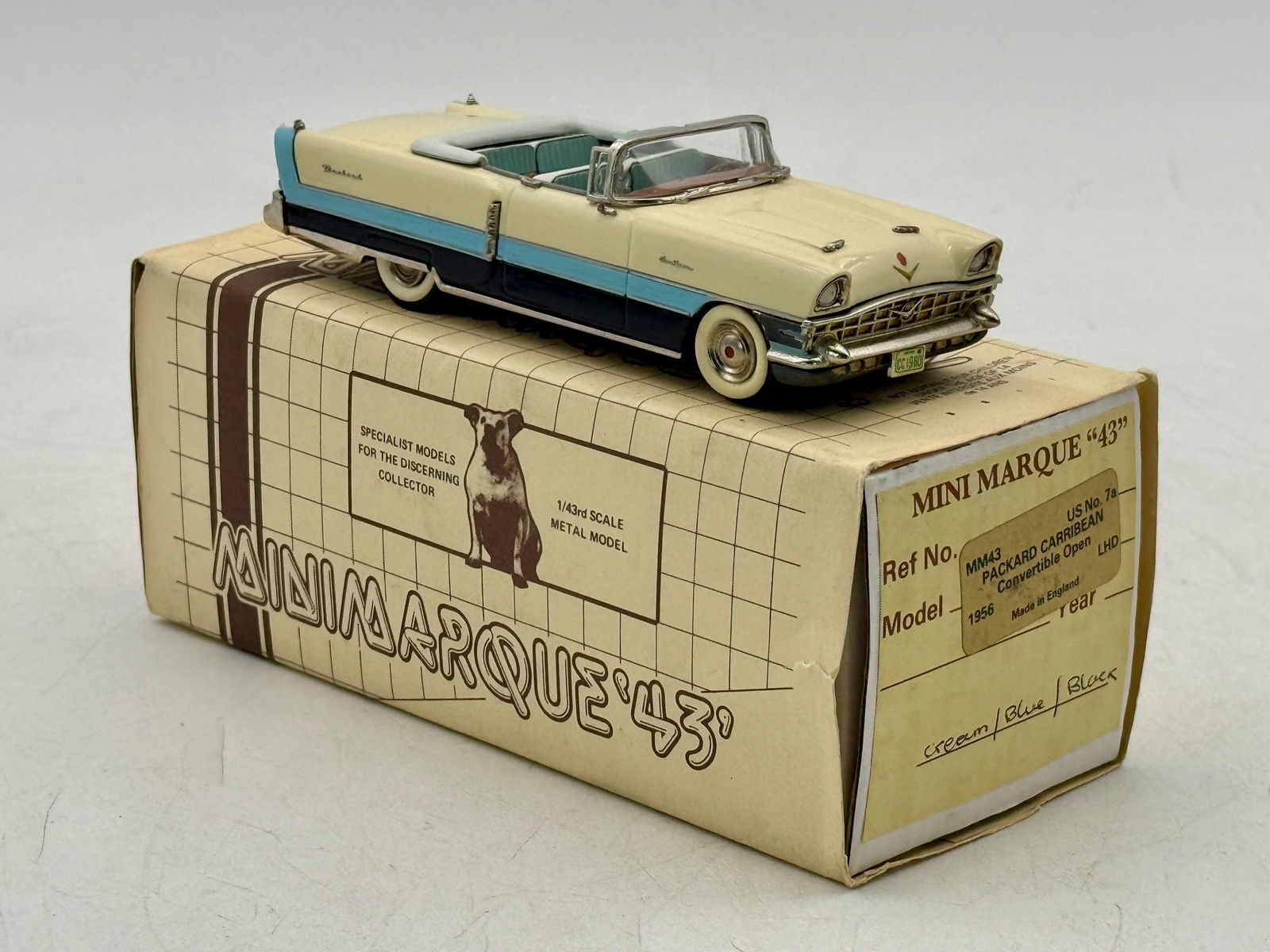 Mini Marque 43 US-7A 1956 Packard Caribbean Convertible Model Car (1 of 3)