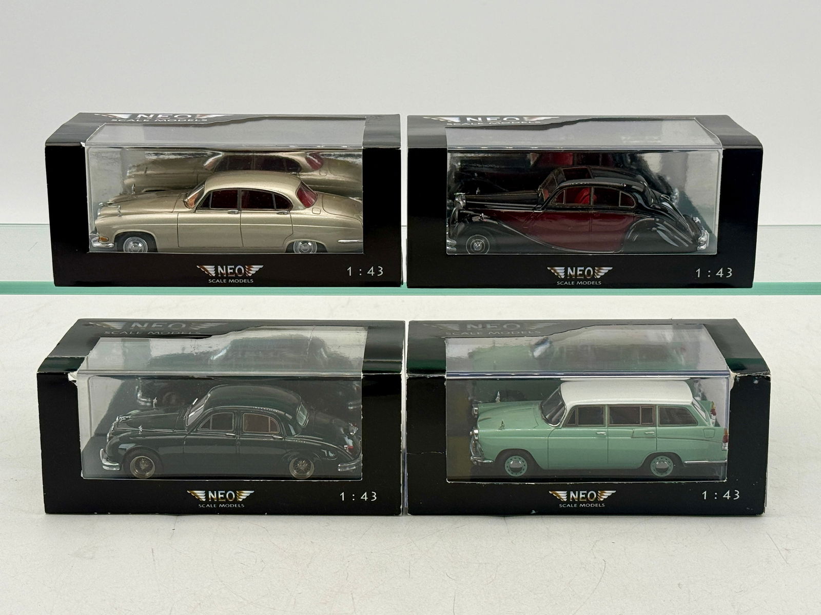 4 NEO Scale Models 1:43 Miniature Cars (1 of 3)