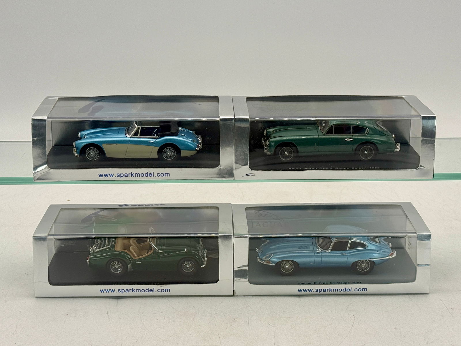 4 Spark Diecast Model British Sports Cars (1 of 3)