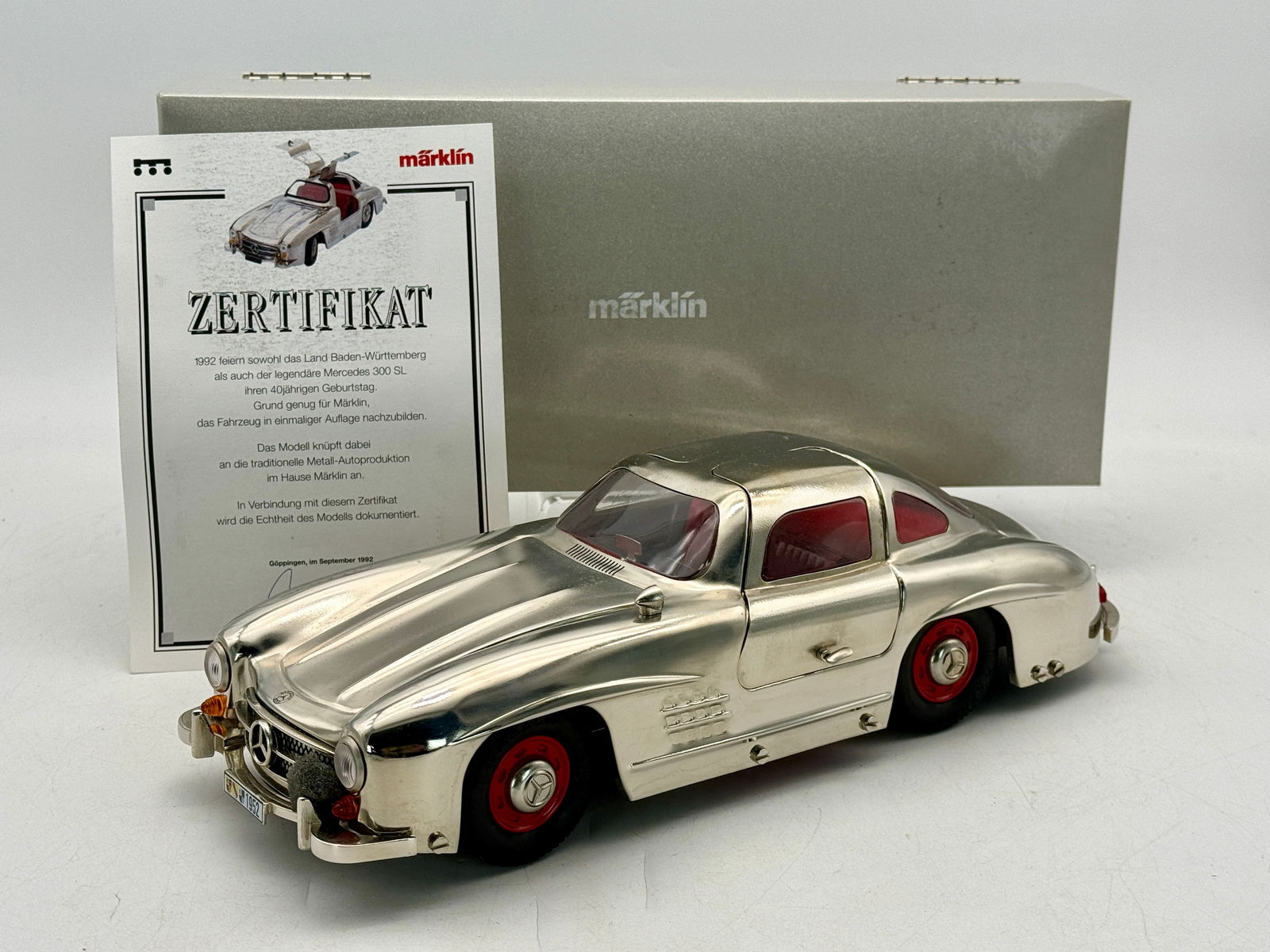 Marklin 1952 Mercedes-Benz 300 SL Gullwing Metal Model (1 of 3)