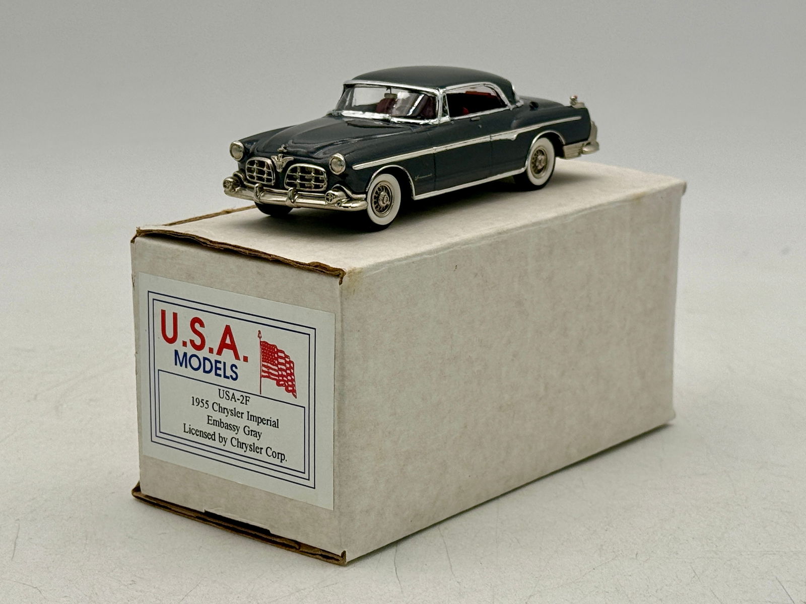 U.S.A. Models #2 1955 Chrysler Imperial Embassy Gray Scale Model (1 of 3)