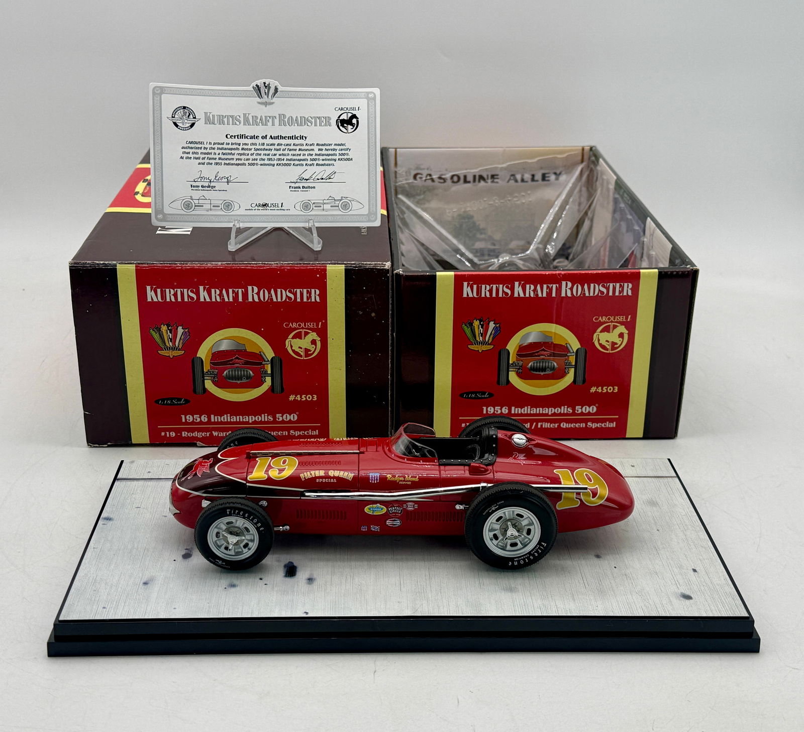 Carousel 1 #4503 1:18 1956 Rodger Ward Filter Queen Special Roadster (1 of 2)