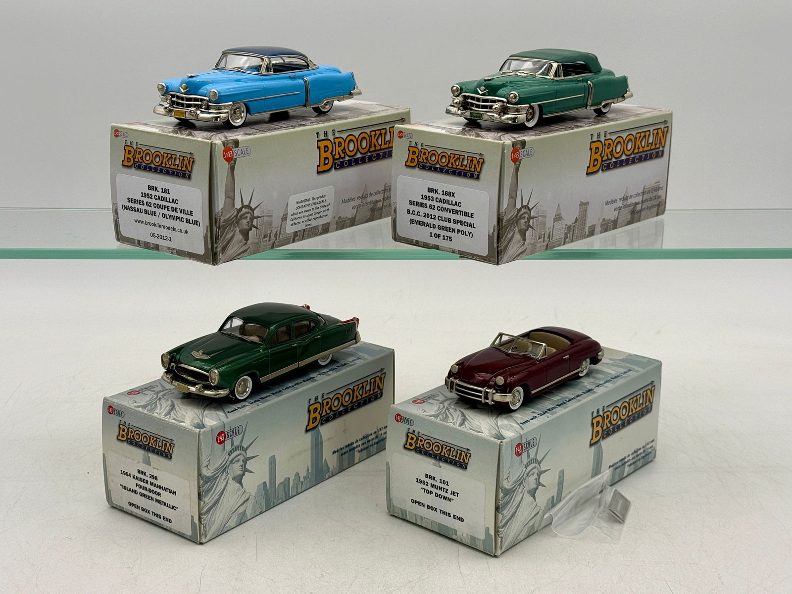 4 Brooklin 1:43 Scale Metal Model Cars (1 of 2)