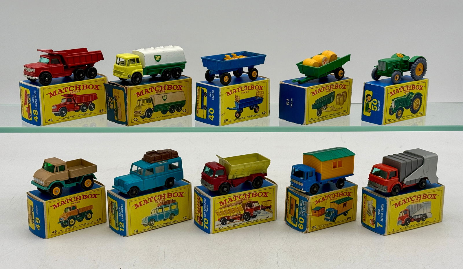 A Collection of 10 Vintage Matchbox Series Die-Cast Vehicles by Lesney (1 of 2)
