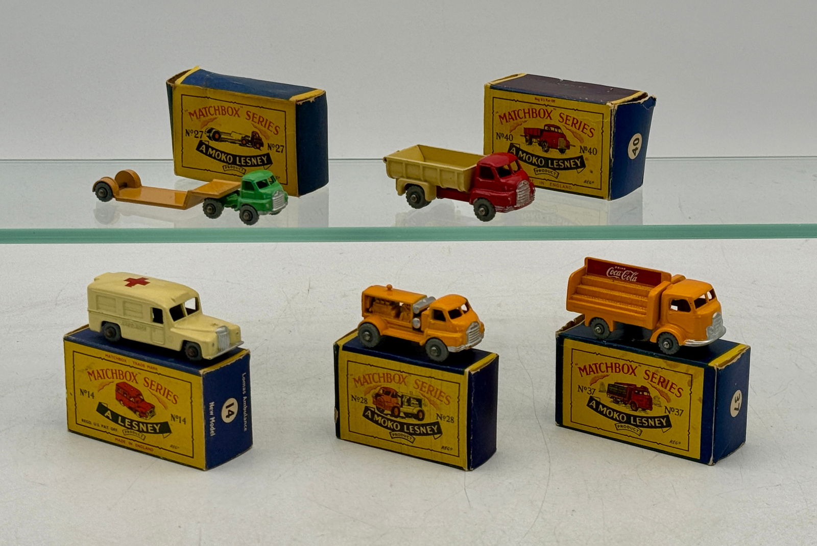 A Collection of 5 Vintage Matchbox Moko Lesney Die-Cast Vehicles (1 of 2)