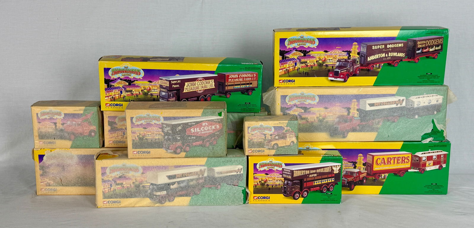 A Collection of 12 Corgi Classics The Showmans Range Model Sets (1 of 3)