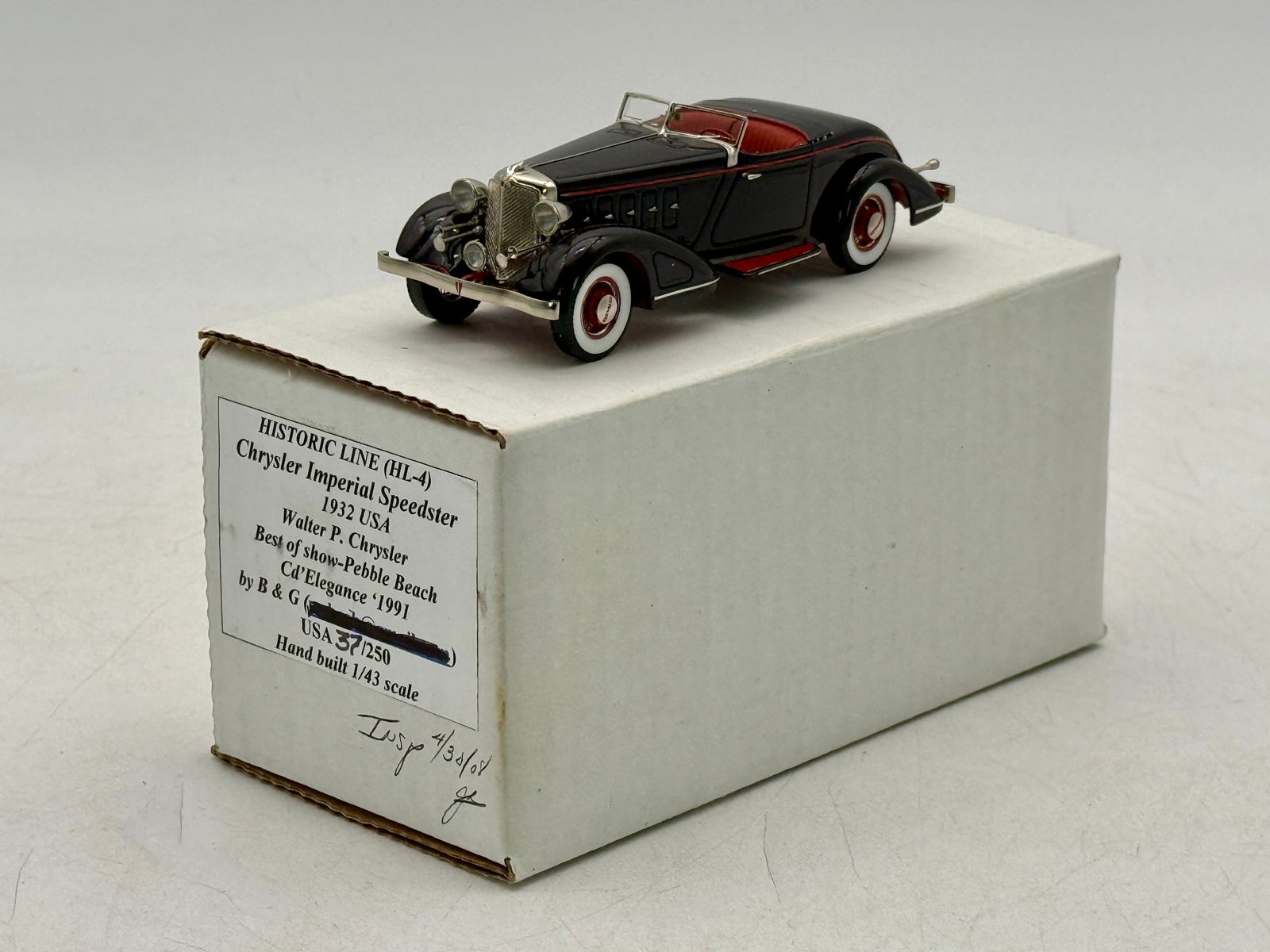B&G Historic Line 1/43 1932 Chrysler Imperial Speedster Model (1 of 3)