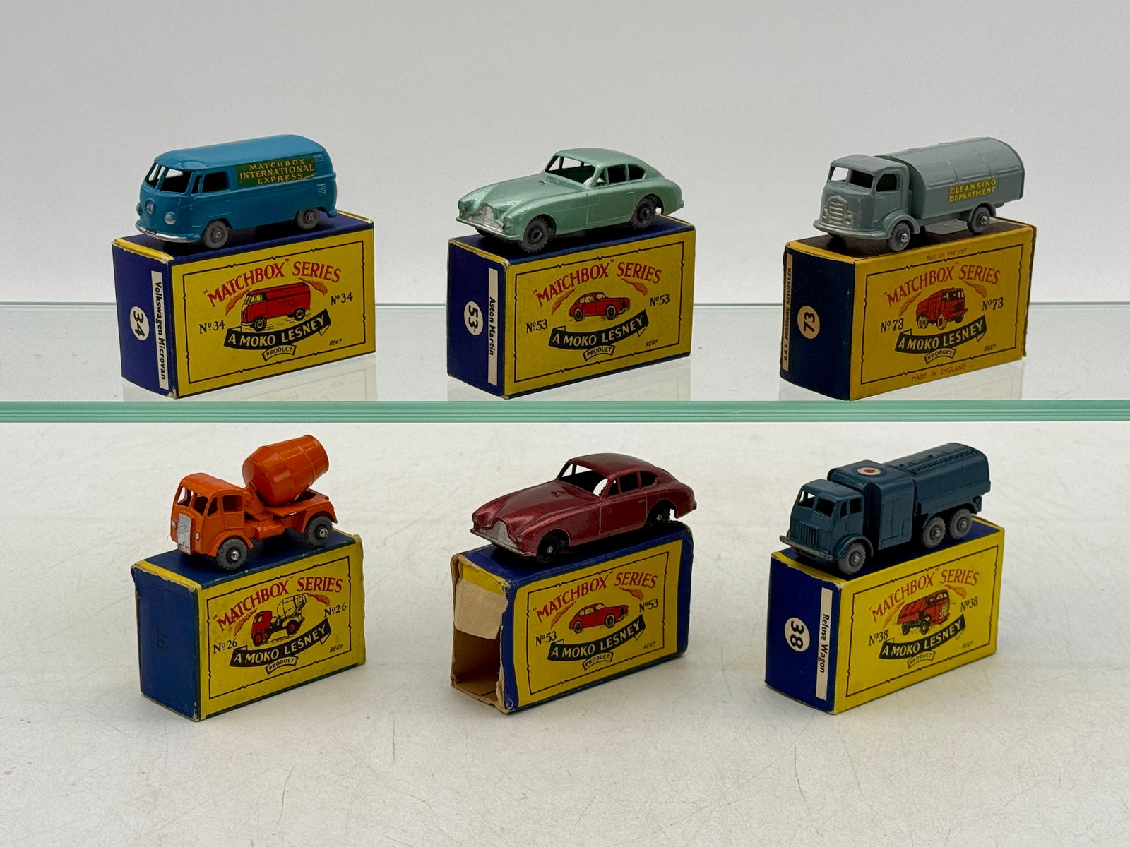 A Collection of Vintage 6 Matchbox Lesney Die-Cast Toy Vehicles (1 of 2)