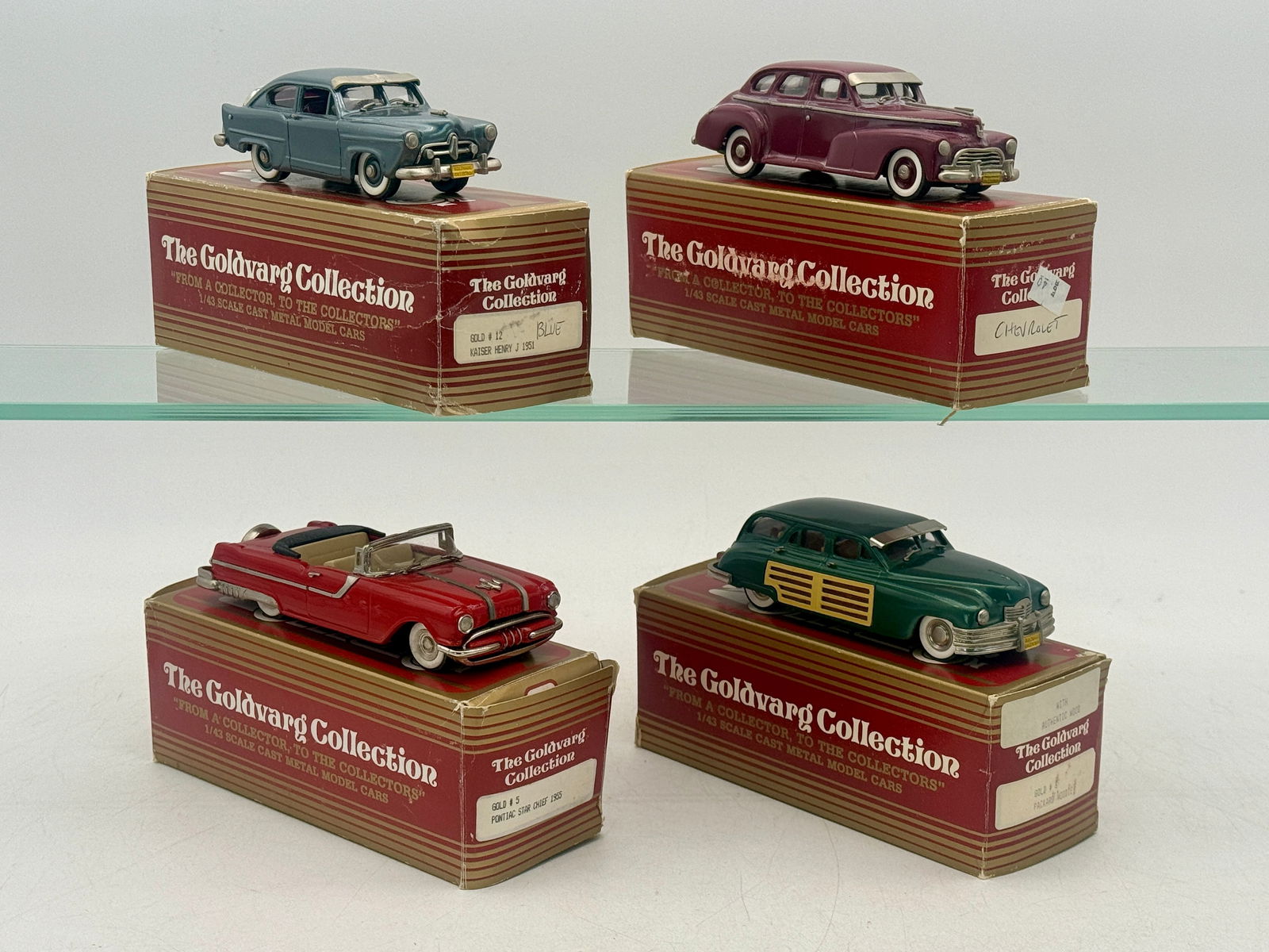 Four Goldvarg Collection 1/43 Scale Cast Metal Model Cars (1 of 2)