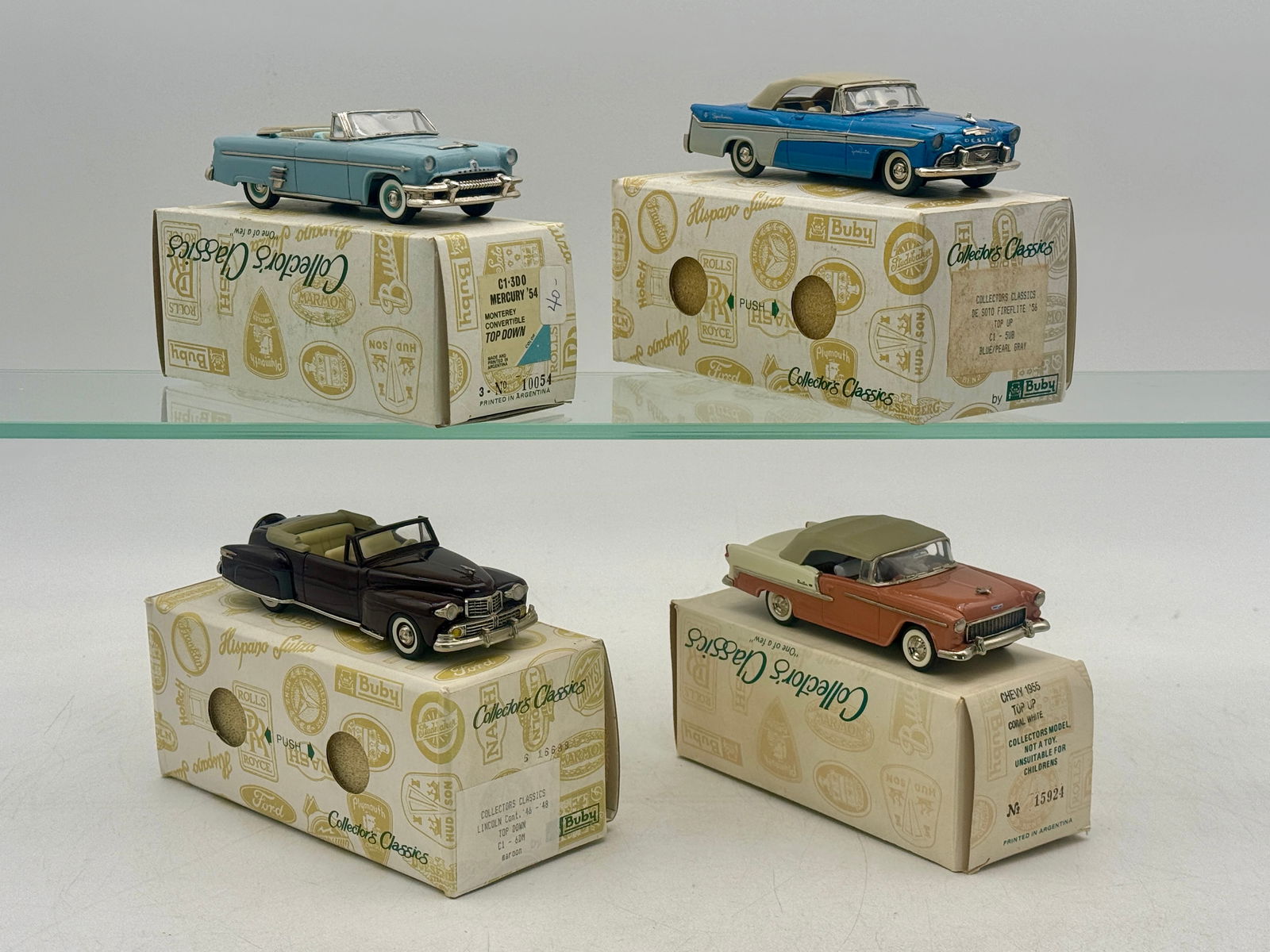 A Collection of 4 Buby Collector's Classics Die-Cast Model Cars (1 of 2)