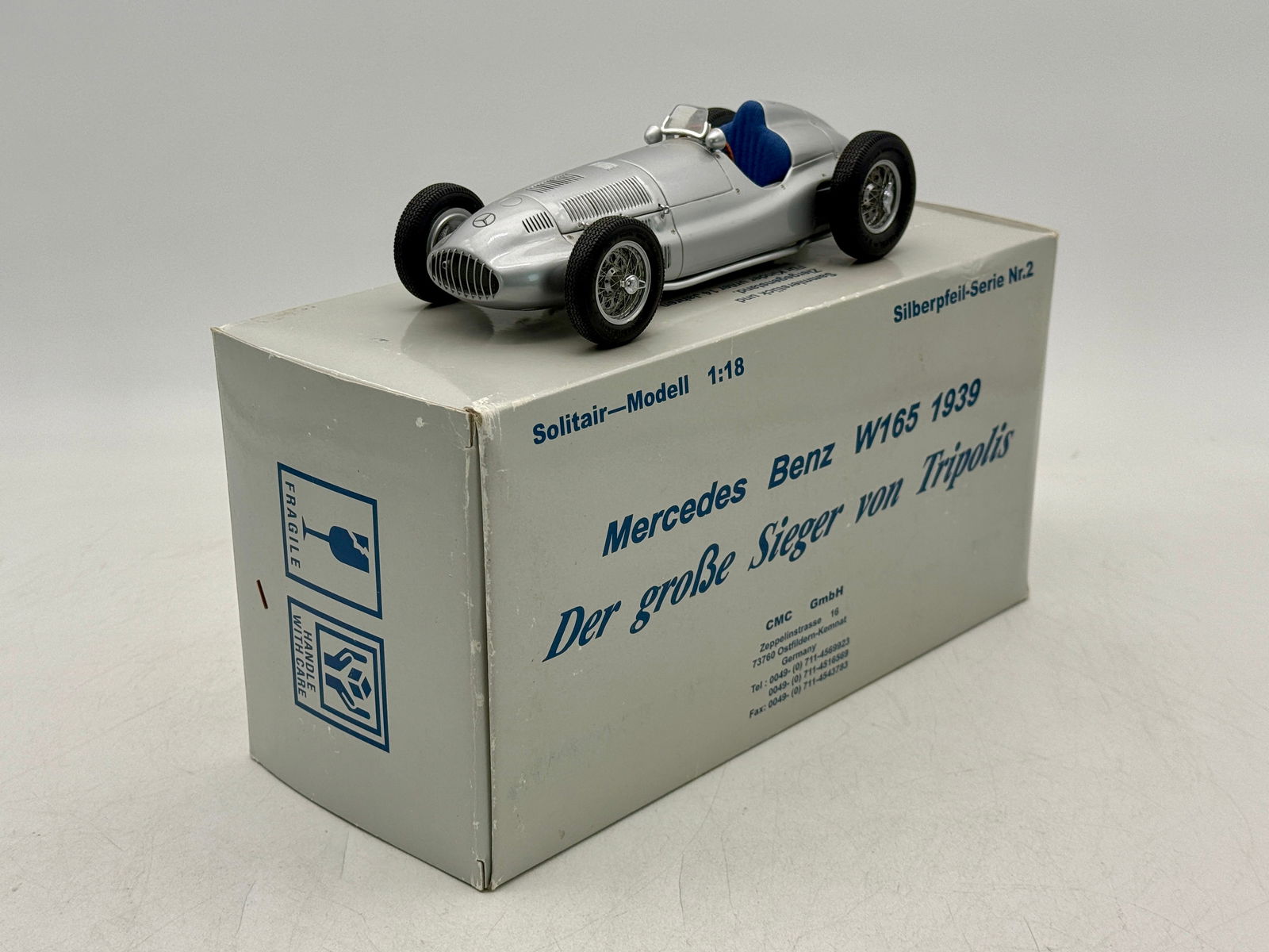 CMC #2 1939 Mercedes Benz W165 Model Car (1 of 3)