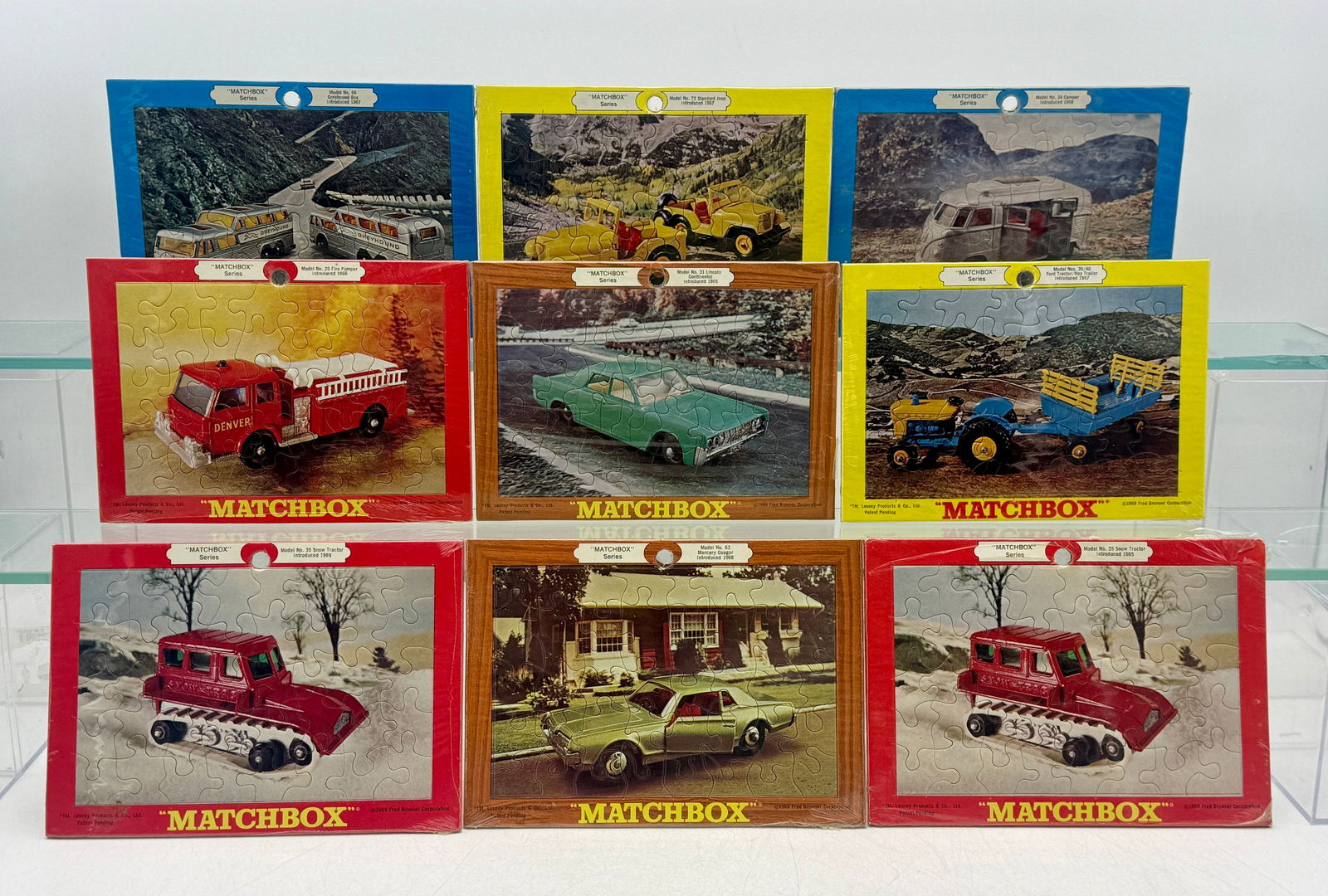 9 Matchbox Series Jigsaw Puzzles (1 of 2)