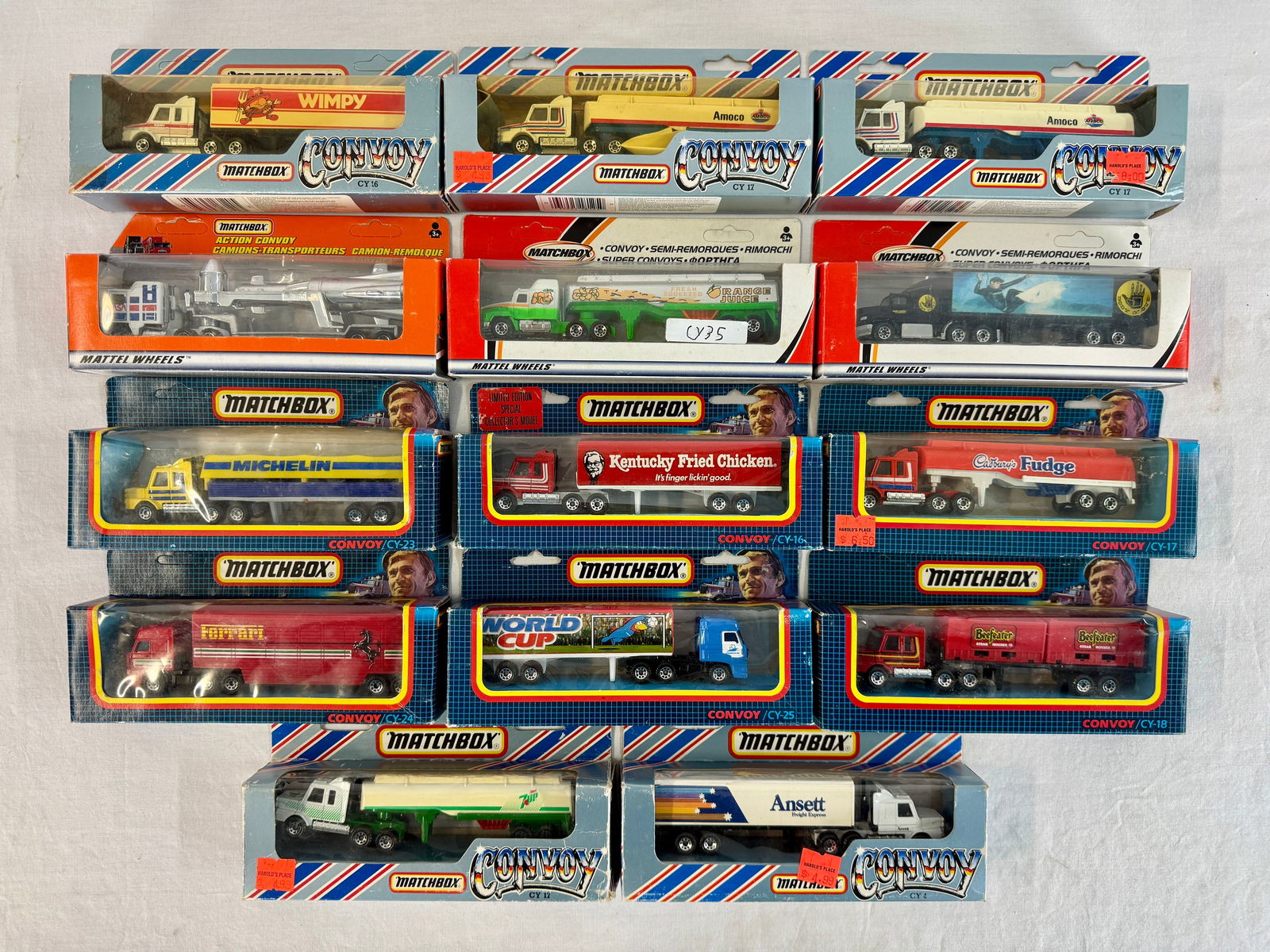 14 Matchbox Convoy Series model Trucks (1 of 2)