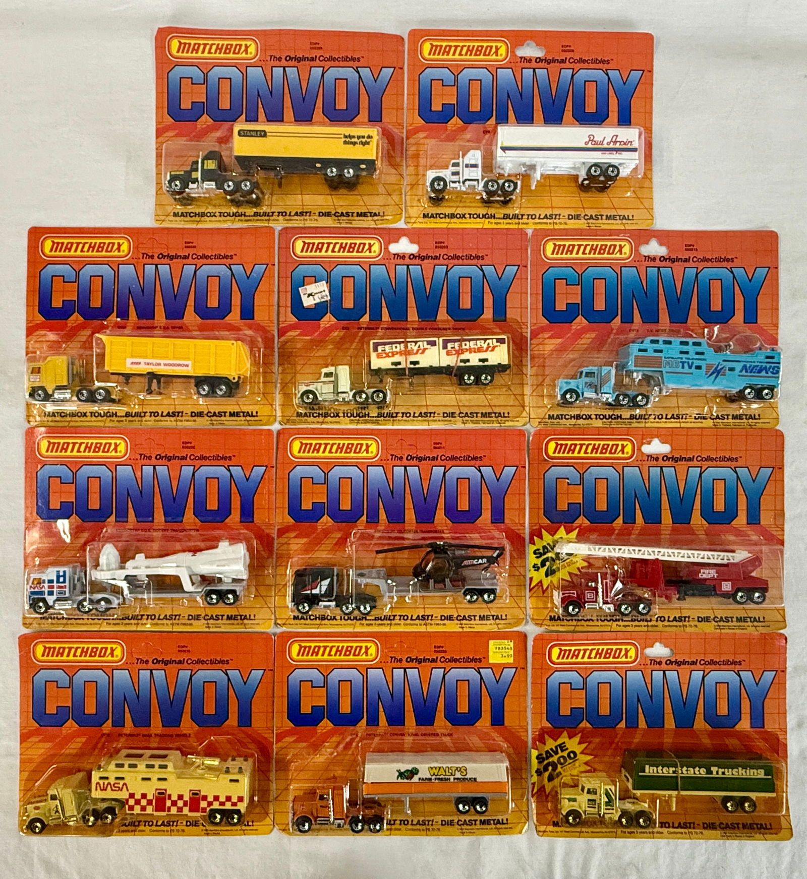 11 Matchbox Convoy Die-Cast Toy Trucks (1 of 2)