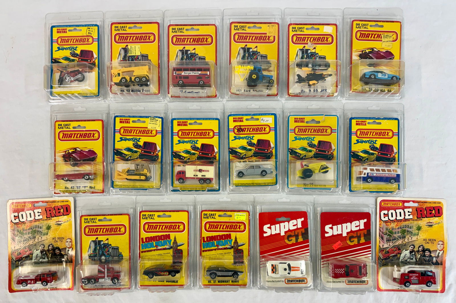 19 Matchbox Superfast Blister packs (1 of 2)